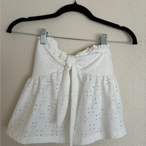 SHEIN Eyelet Tie-Front Sleeveless Top – Size S (4)